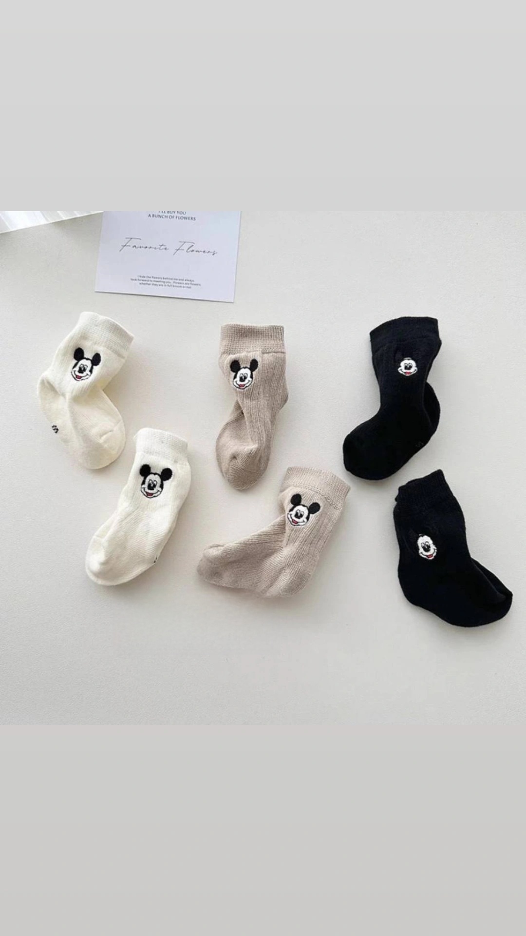 جوراب بچگانه  نیم ساق میکی موسی 329